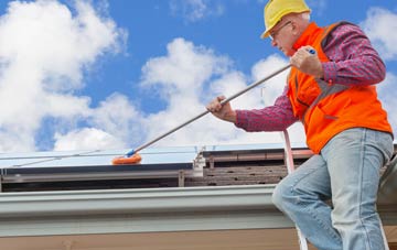 Yondertown soft wash roof cleaning